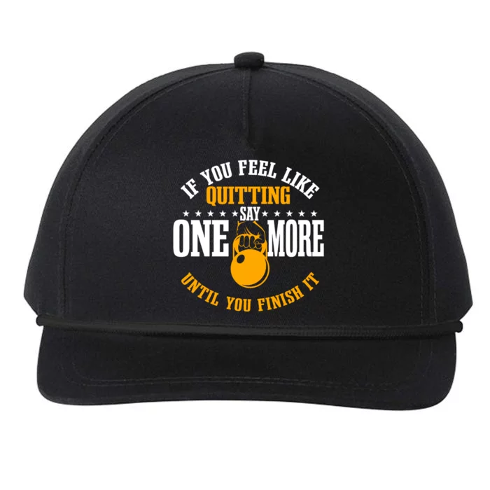 Personal Trainer Fitness Motivation Instructor Workout Coach Gift Snapback Five-Panel Rope Hat