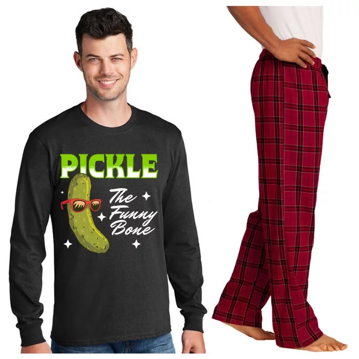 Pickle The Funny Bone Pickles Lover Gift Long Sleeve Pajama Set