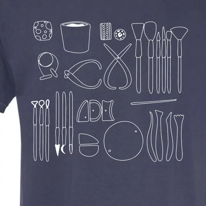 Pottery Tools For Ceramics Artist Gifts Clay Garment-Dyed Heavyweight T-Shirt