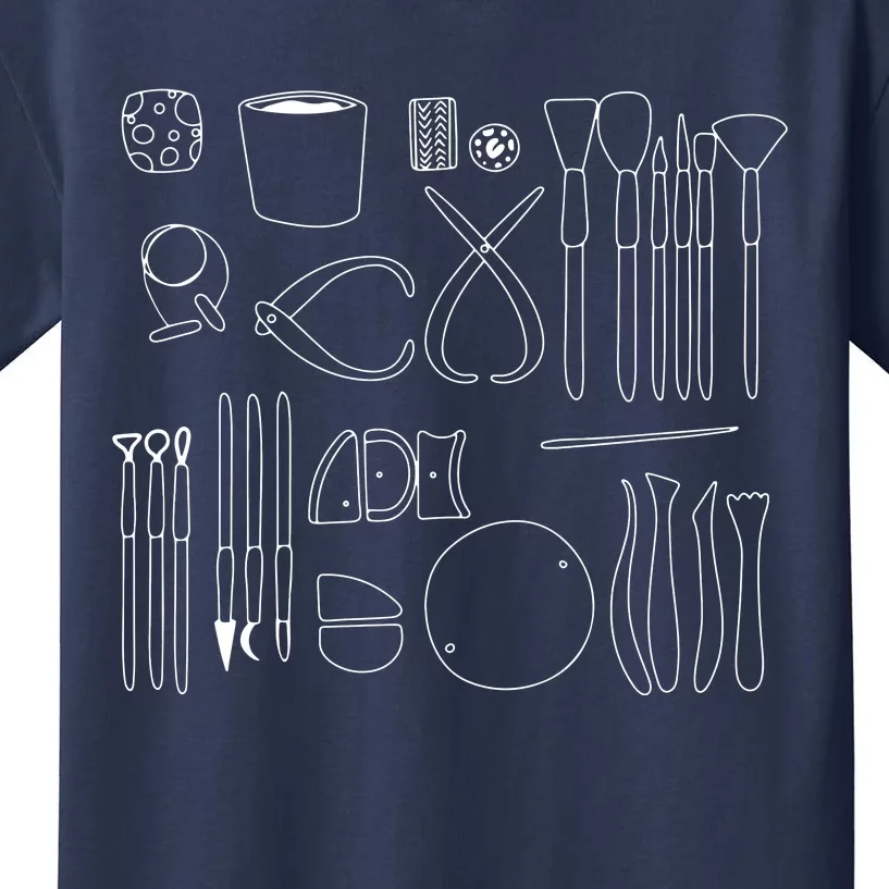 Pottery Tools For Ceramics Artist Gifts Clay Kids T-Shirt