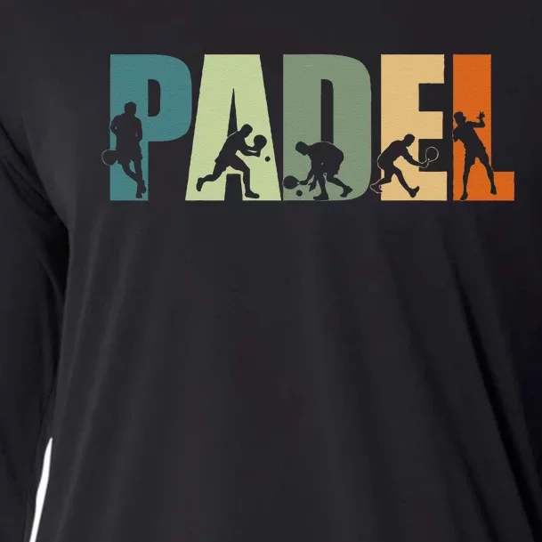 Padel Tennis Funny Padel Players Cooling Performance Long Sleeve Crew