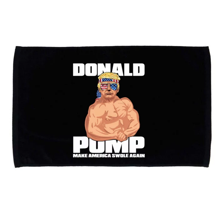 Patriotic Trump Funny July 4th Donald Pump Microfiber Hand Towel