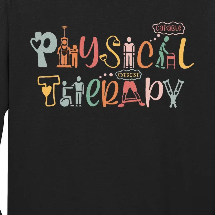 Physical Therapy Funny Physical Therapist PT Month Tall Long Sleeve T-Shirt