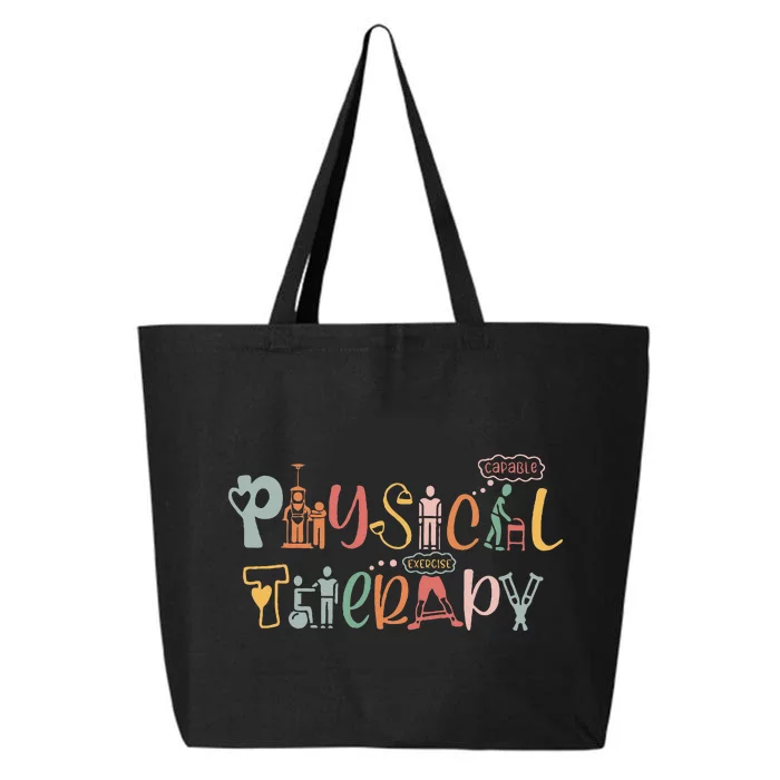 Physical Therapy Funny Physical Therapist PT Month 25L Jumbo Tote