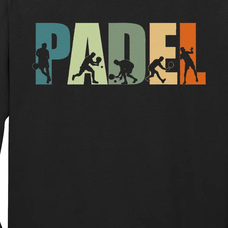 Padel Tennis Funny Padel Players Tall Long Sleeve T-Shirt