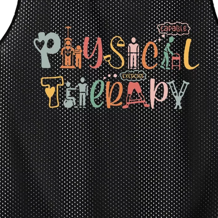 Physical Therapy Funny Physical Therapist Pt Month Mesh Reversible Basketball Jersey Tank