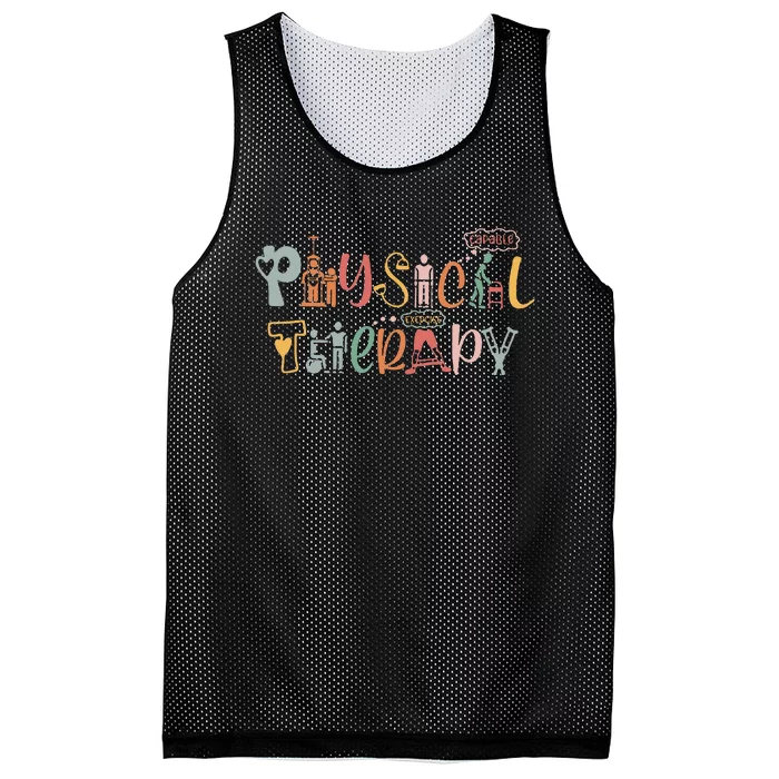 Physical Therapy Funny Physical Therapist Pt Month Mesh Reversible Basketball Jersey Tank