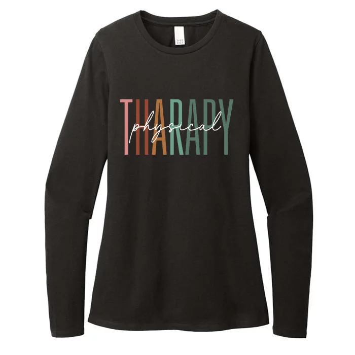 Physical Therapy Funny Physical Therapist PT Month Womens CVC Long Sleeve Shirt