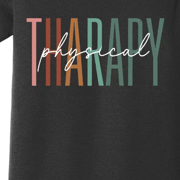 Physical Therapy Funny Physical Therapist PT Month Baby Bodysuit