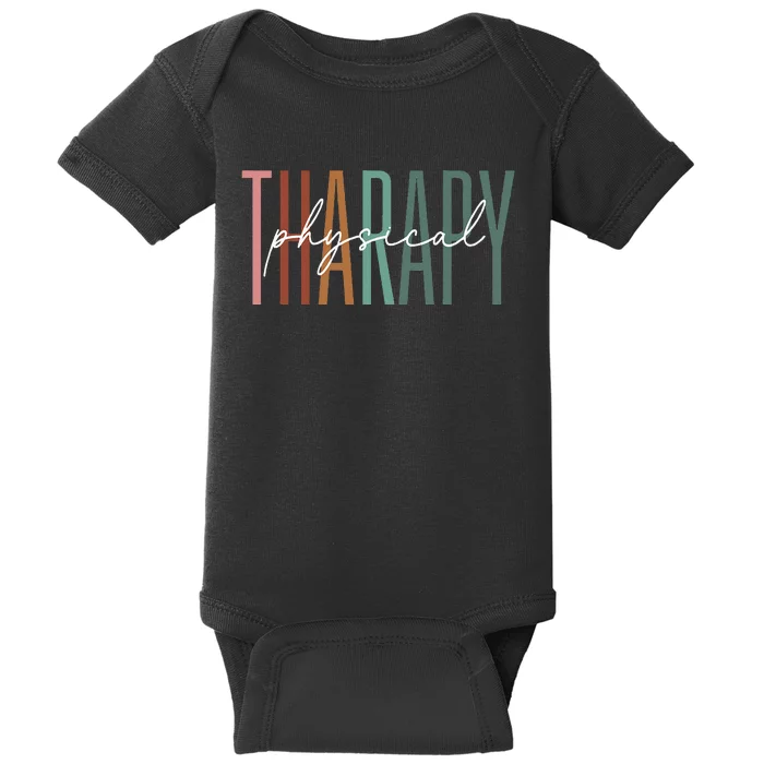 Physical Therapy Funny Physical Therapist PT Month Baby Bodysuit