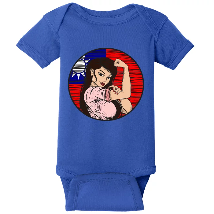 Patriotic Taiwanese Flag Taiwan Proud Taiwanese Gift Baby Bodysuit