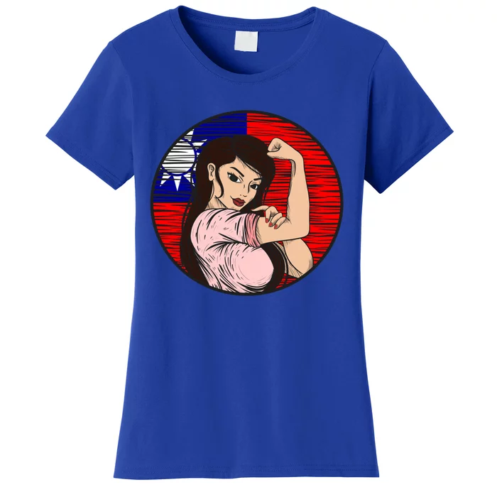 Patriotic Taiwanese Flag Taiwan Proud Taiwanese Gift Women's T-Shirt