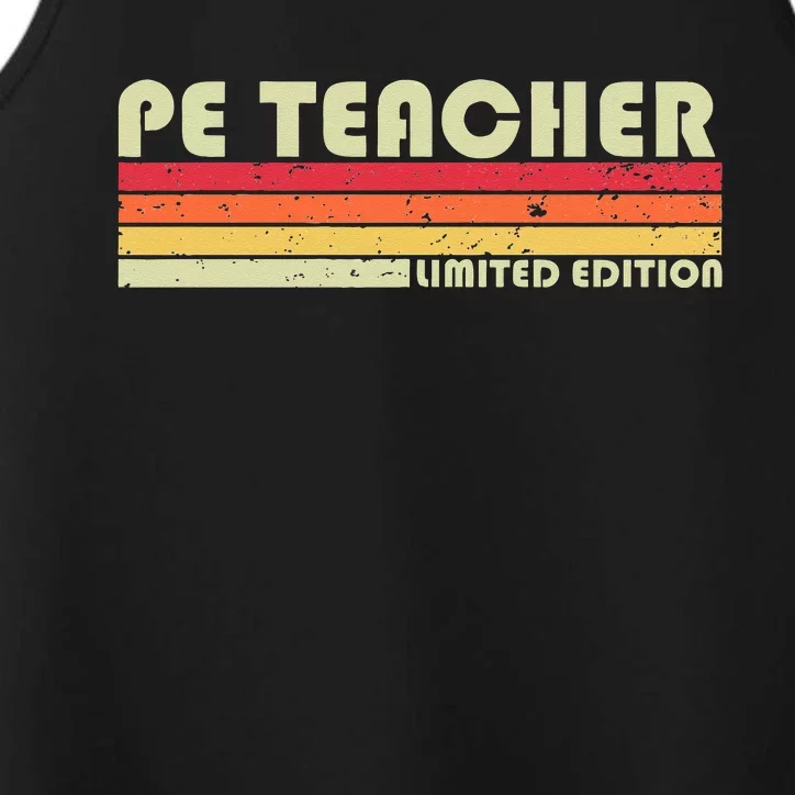 PE TEACHER Funny Job Title Profession Birthday Worker Idea Performance Tank