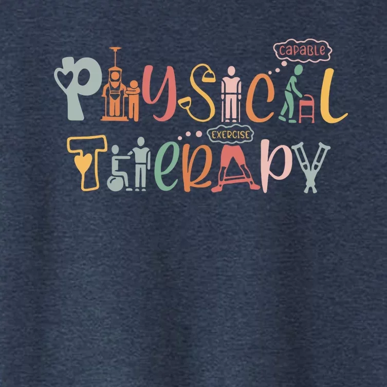 Physical Therapy Funny Physical Therapist PT Month Women's Crop Top Tee