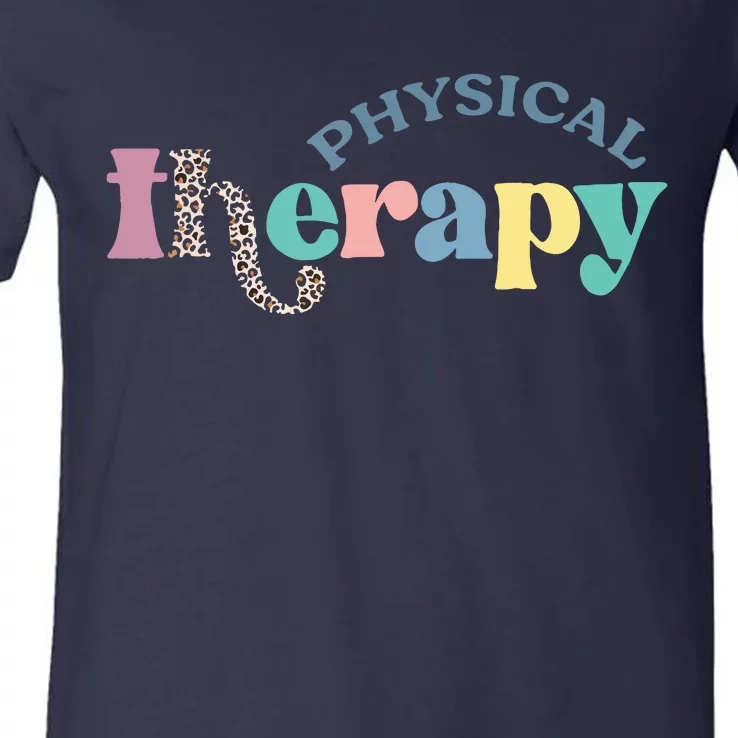 Physical Therapy Funny Physical Therapist Pt Therapist Month V-Neck T-Shirt