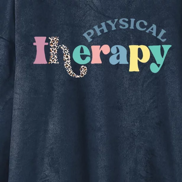 Physical Therapy Funny Physical Therapist Pt Therapist Month Hooded Wearable Blanket