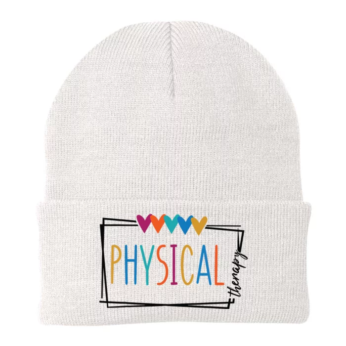 Physical Therapy Funny Physical Therapist Pt Therapist Month Knit Cap Winter Beanie