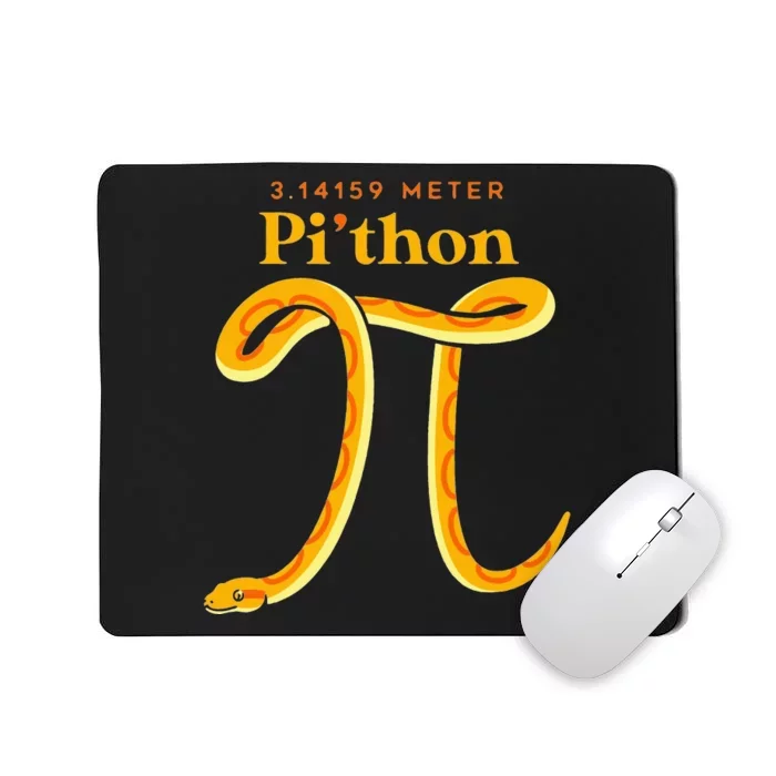 Pi Thon Funny Pi Day Ball Python Snake For Teacher Mousepad