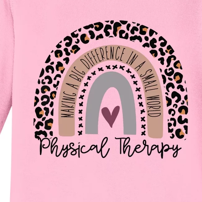 Physical Therapy Funny Physical Therapist Pt Therapist Month Baby Long Sleeve Bodysuit