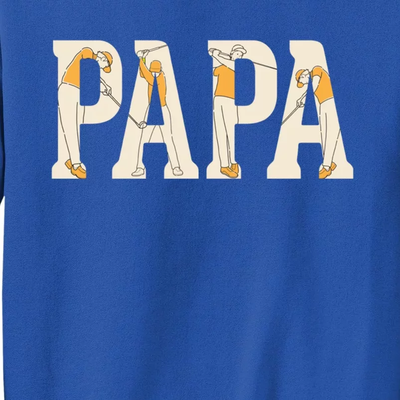 Papa Trendy Funny Golf Fathers Day Party Supply Cool Gift Sweatshirt