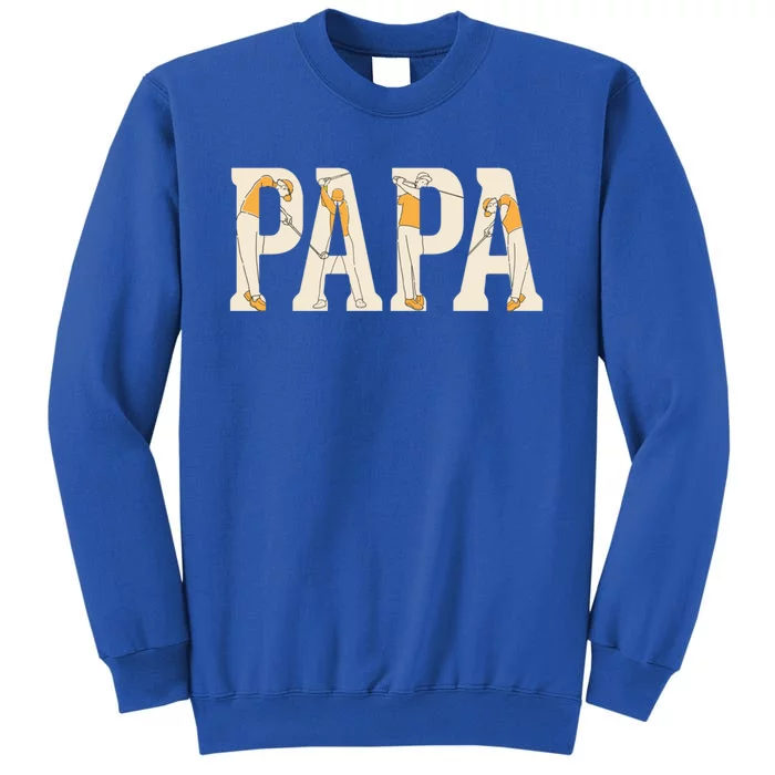 Papa Trendy Funny Golf Fathers Day Party Supply Cool Gift Sweatshirt