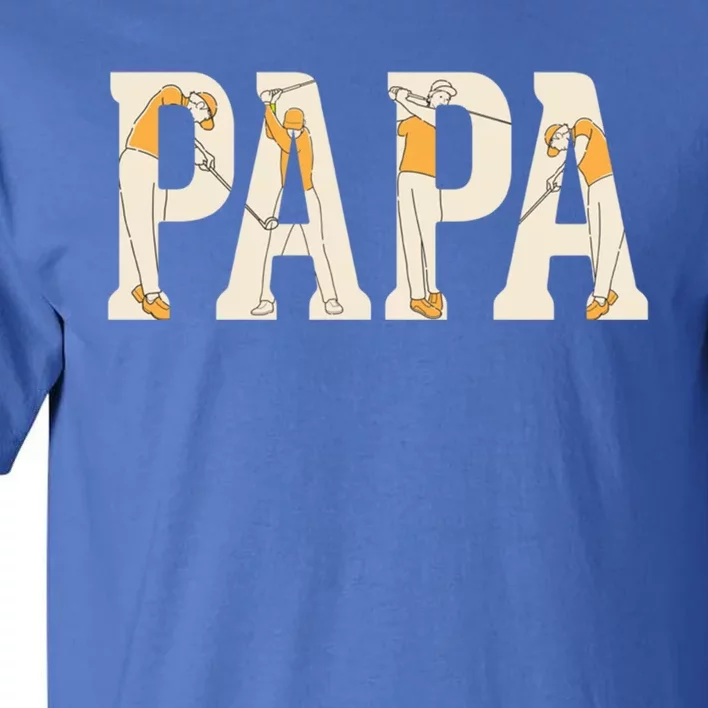 Papa Trendy Funny Golf Fathers Day Party Supply Cool Gift Tall T-Shirt