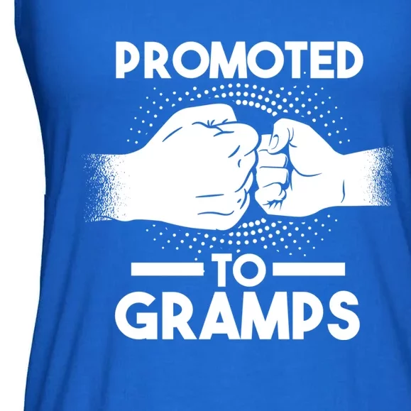 Promoted To Gramps Grandpa Cool Gift Ladies Essential Flowy Tank