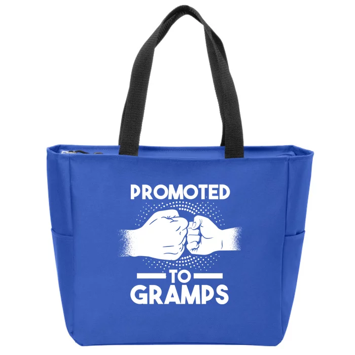 Promoted To Gramps Grandpa Cool Gift Zip Tote Bag