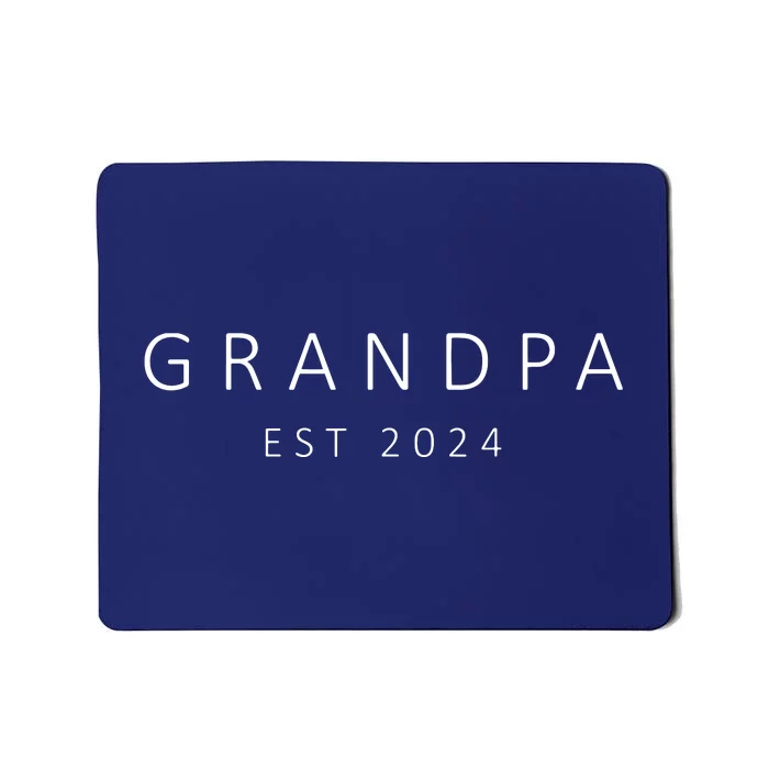 Promoted To Grandpa Est 2024 New Grandpa Fathers Day Mousepad