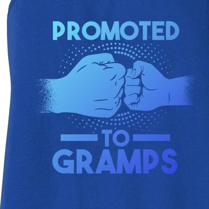 Promoted To Gramps Grandpa Cool Gift Women's Racerback Tank