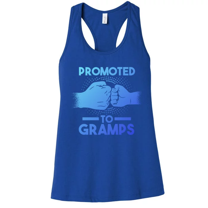 Promoted To Gramps Grandpa Cool Gift Women's Racerback Tank