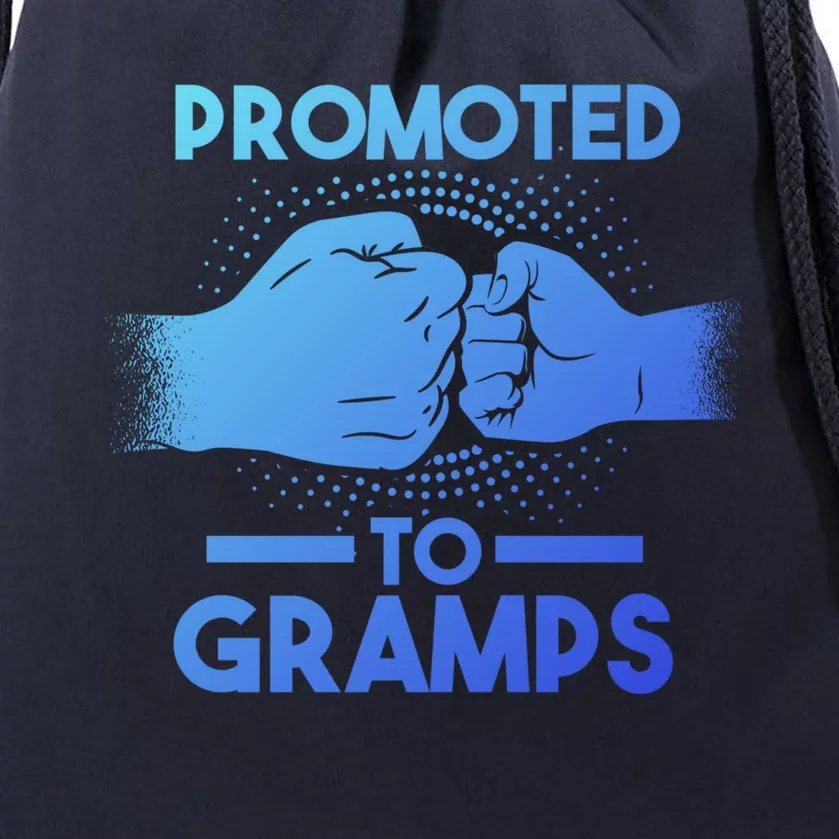 Promoted To Gramps Grandpa Cool Gift Drawstring Bag