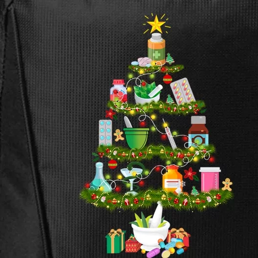 Pharmacy Tree Gift For Christmas City Backpack