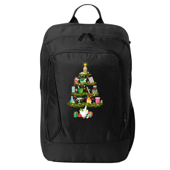 Pharmacy Tree Gift For Christmas City Backpack