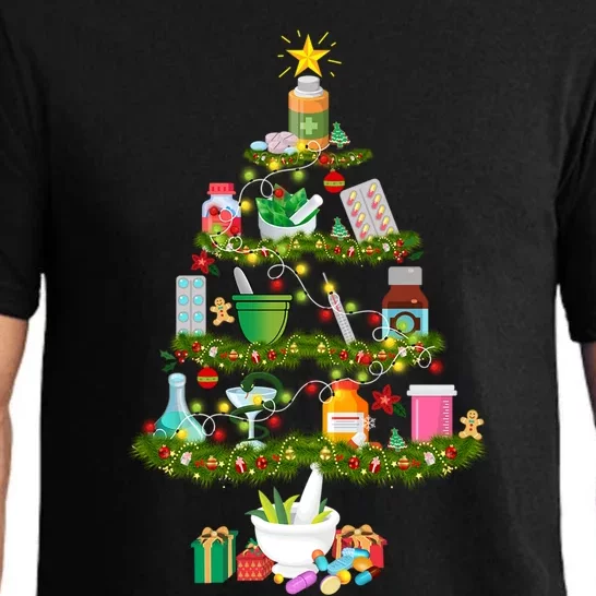 Pharmacy Tree Gift For Christmas Pajama Set