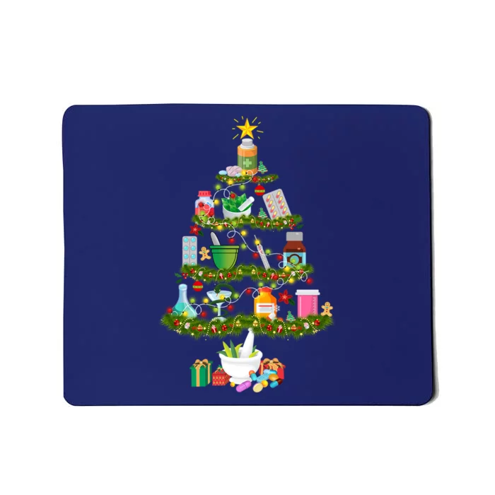 Pharmacy Tree Gift For Christmas Mousepad