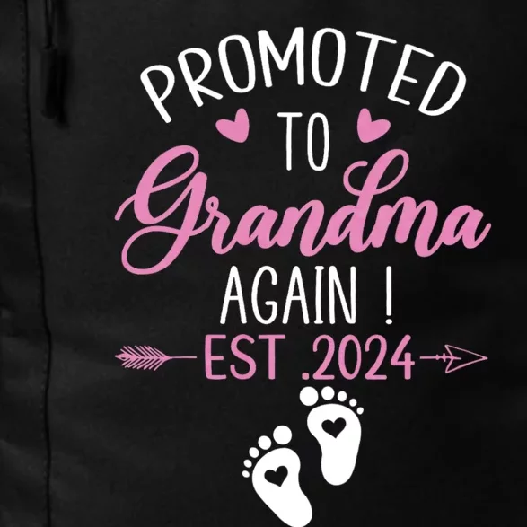 Promoted To Grandma 2024 Again Grandma Pregnancy Est 2024 Daily Commute Backpack