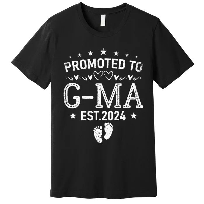 Promoted To GMa 2024 Cool Family Baby Reveal Matching Premium T-Shirt