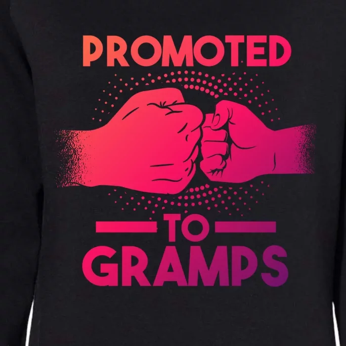 Promoted To Gramps Grandpa Cool Gift Womens California Wash Sweatshirt