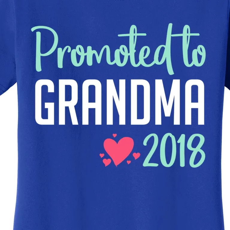 Promoted To Grandma 2018 Gift Grandmother Sweater Women's T-Shirt