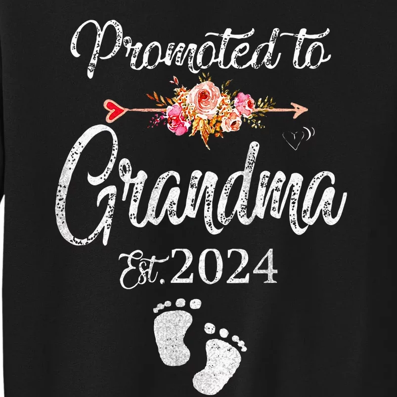 Promoted To Grandpa 24 Again For New Baby Grandfather Tall Sweatshirt