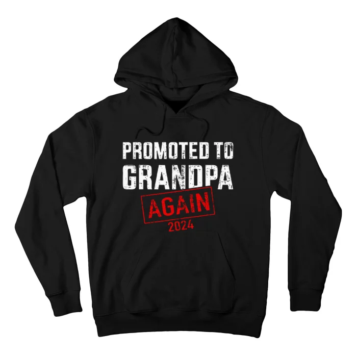 Promoted To Grandpa 24 For Pregnancy Baby Announcement Hoodie