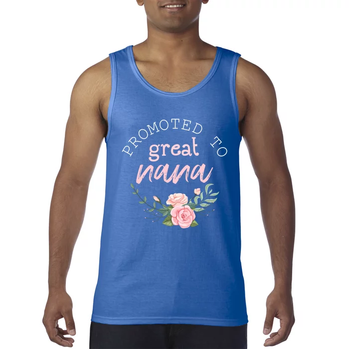 Promoted To Grandma First Time Nana Pregnancy Announcement Gift Tank Top