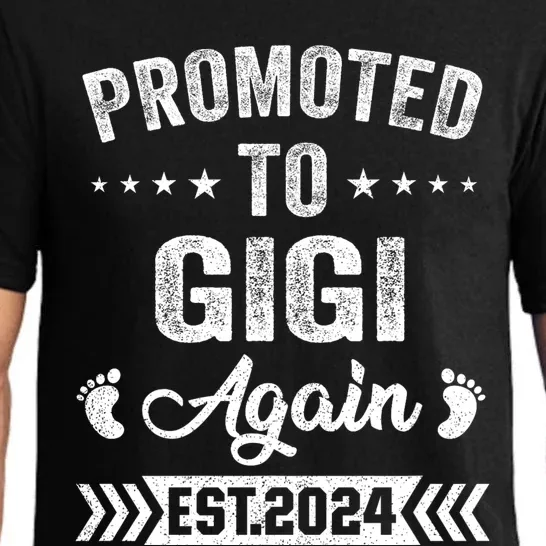 Promoted To Gigi Again Est 2024 Announcement Pajama Set