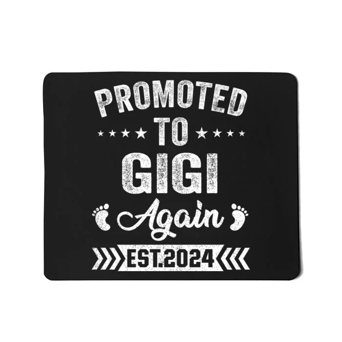 Promoted To Gigi Again Est 2024 Announcement Mousepad