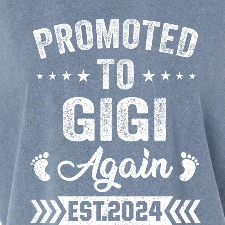 Promoted To Gigi Again Est 2024 Announcement Garment-Dyed Women's Muscle Tee