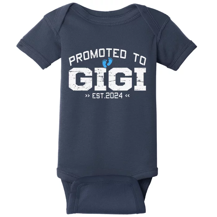 Promoted To Gigi Est 2024 Mothers Day First Time Mom Baby Bodysuit