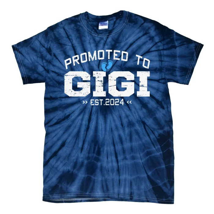 Promoted To Gigi Est 2024 Mothers Day First Time Mom Tie-Dye T-Shirt