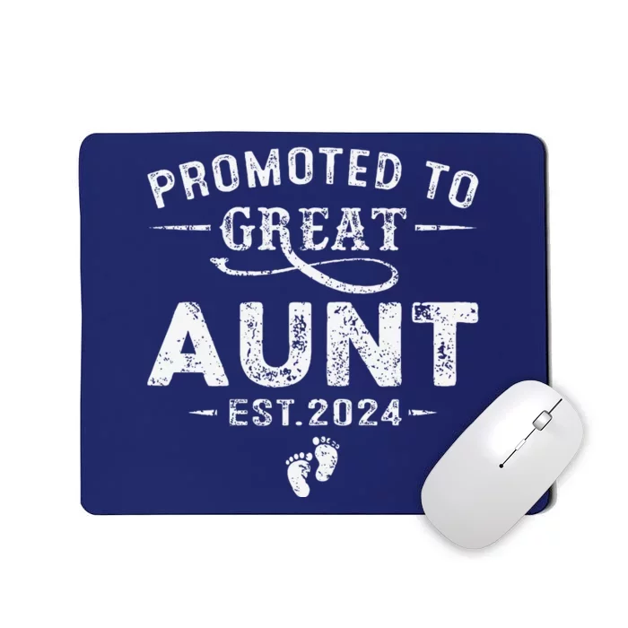 Promoted To Great Aunt 2024 Mothers Day First Time Mom Mousepad