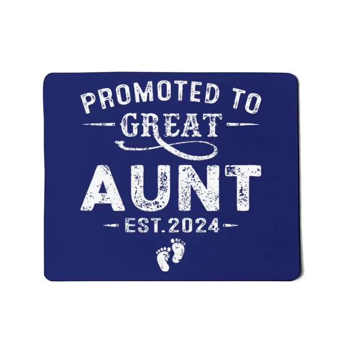 Promoted To Great Aunt 2024 Mothers Day First Time Mom Mousepad